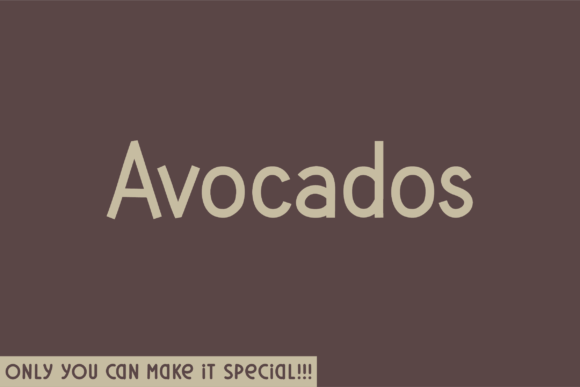 Avocados Font - Featured Image