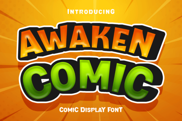 Awaken Comic Font - Featured Image