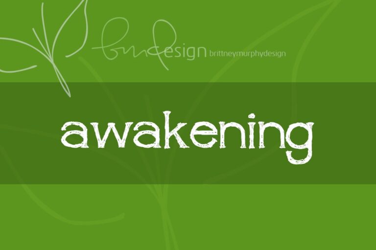 Awakening Font - Featured Image