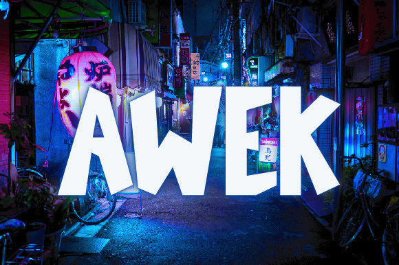 Awek Font - Featured Image