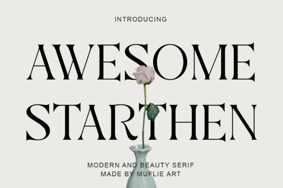 Aweshome Starthen Font - Featured Image