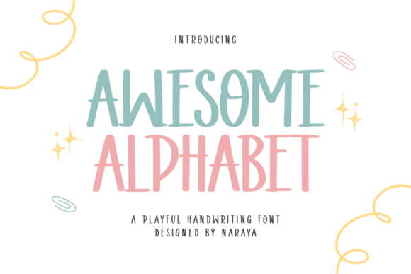 Awesome Alphabet Font - Featured Image