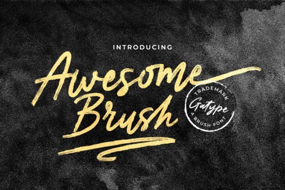 Awesome Brush Font - Featured Image