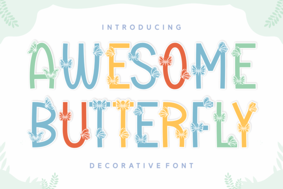 Awesome Butterfly Font - Featured Image