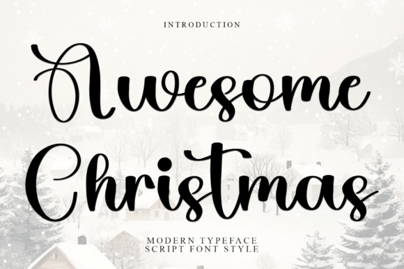Awesome Christmas Font - Featured Image