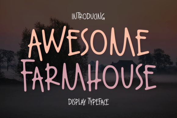Awesome Farmhouse Font - Featured Image