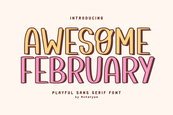 Awesome February Font - Featured Image