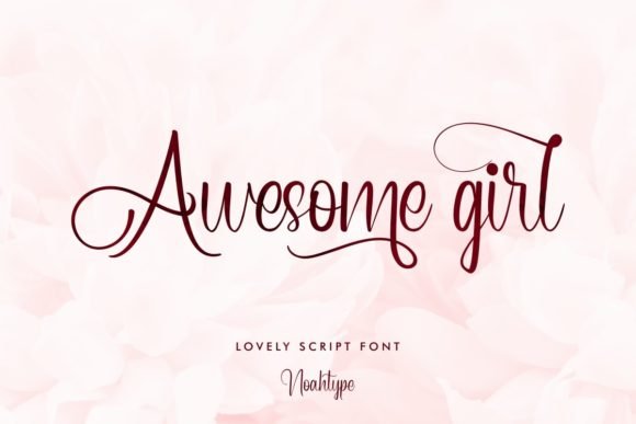 Awesome Girl Font - Featured Image