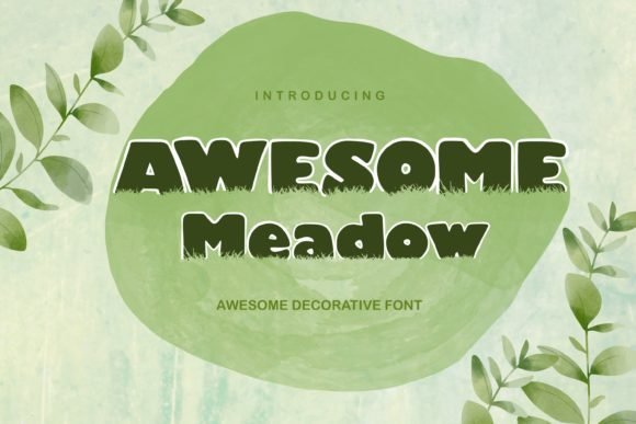 Awesome Meadow Font - Featured Image