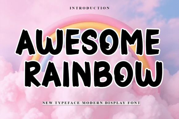 Awesome Rainbow Font - Featured Image