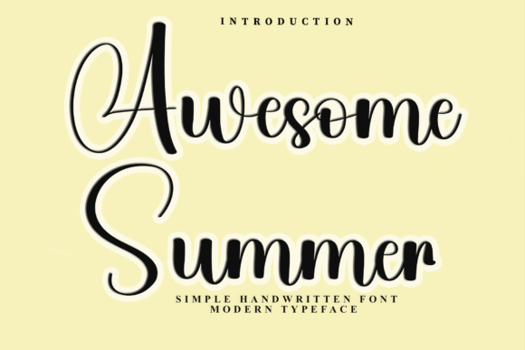Awesome Summer Font - Featured Image