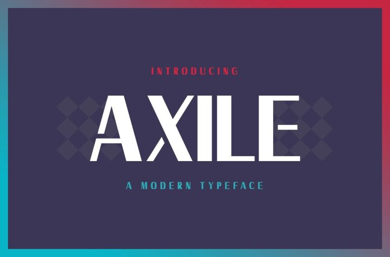 Axile Font - Featured Image