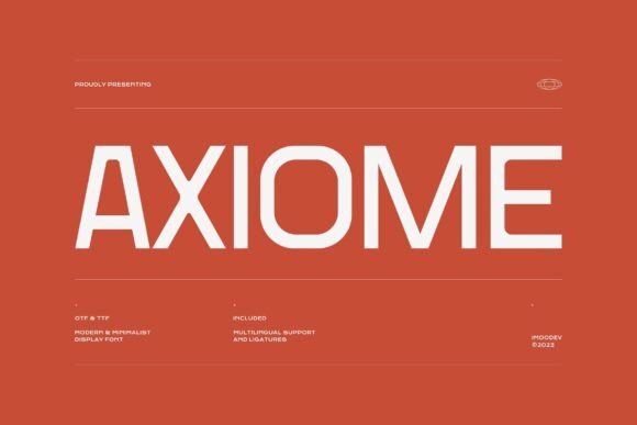 Axiome Font - Featured Image