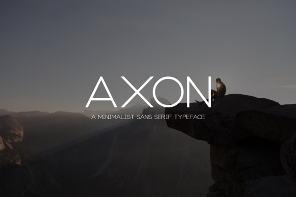 Axon Minimalist Font - Featured Image