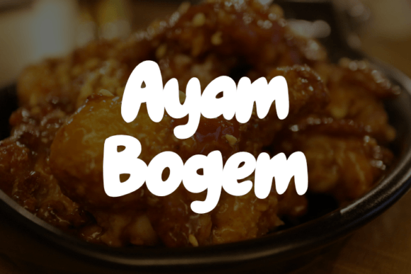 Ayam Bogem Font - Featured Image