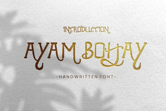 Ayam Bohay Font - Featured Image