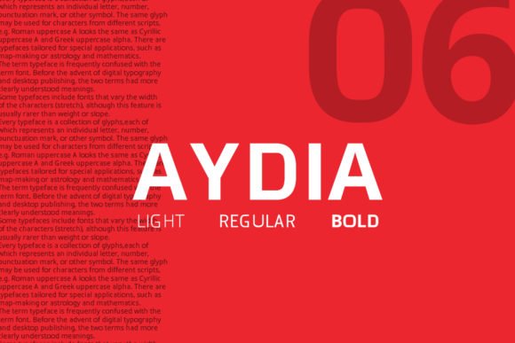 Aydia Font - Featured Image
