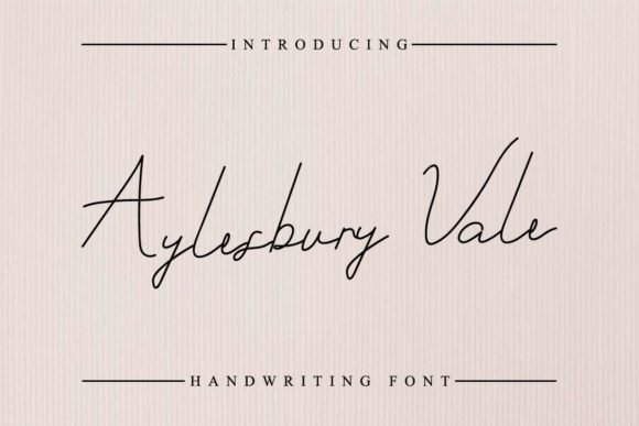 Aylesbury Vale Font - Featured Image