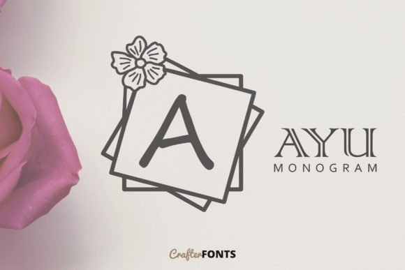 Ayu Monogram Font - Featured Image