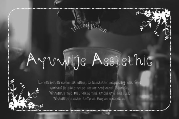Ayuwije Aestethic Font - Featured Image