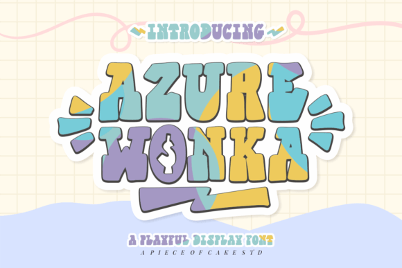 Azure Wonka Font - Featured Image