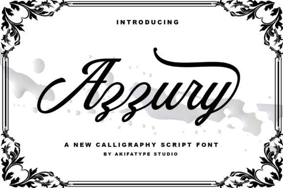 Azzury Font - Featured Image