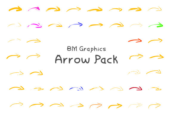 BM Graphics - Arrows Font - Featured Image