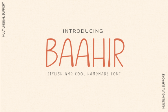Baahir Handmade Font - Featured Image