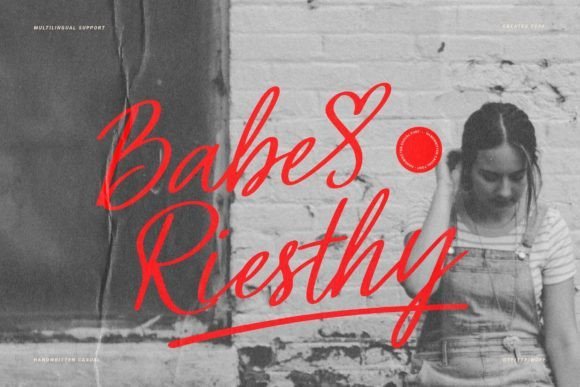 Babe Riesthy Font - Featured Image