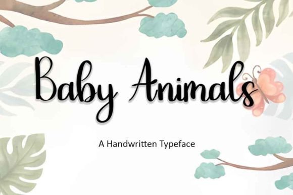 Baby Animals Font - Featured Image