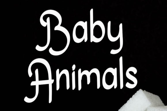 Baby Animals Font - Featured Image