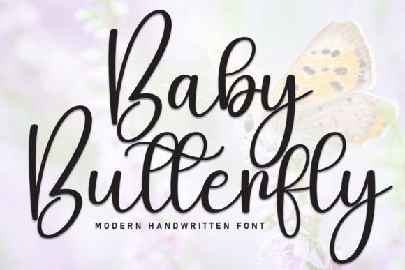 Baby Butterfly Font - Featured Image