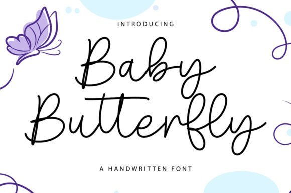 Baby Butterfly Font - Featured Image