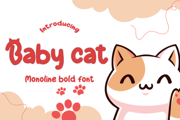 Baby Cat Font - Featured Image