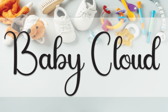 Baby Cloud Font - Featured Image