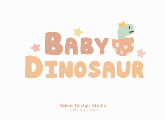 Baby Dinosaur Font - Featured Image
