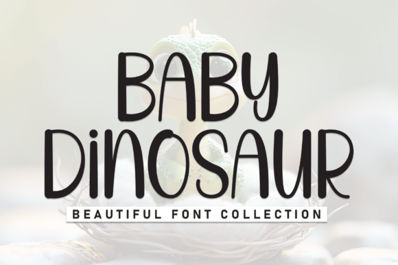 Baby Dinosaur Font - Featured Image