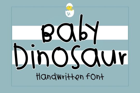 Baby Dinosaur Font - Featured Image