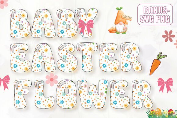 Baby Easter Flower Font - Featured Image