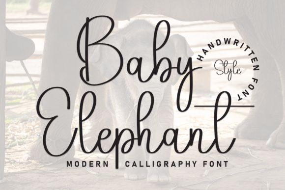 Baby Elephant Font - Featured Image