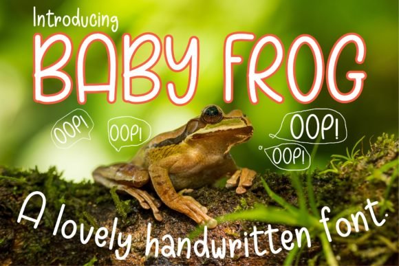 Baby Frog Font - Featured Image