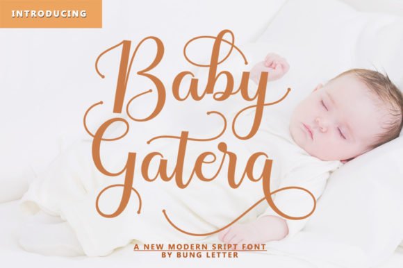 Baby Gatera Font - Featured Image
