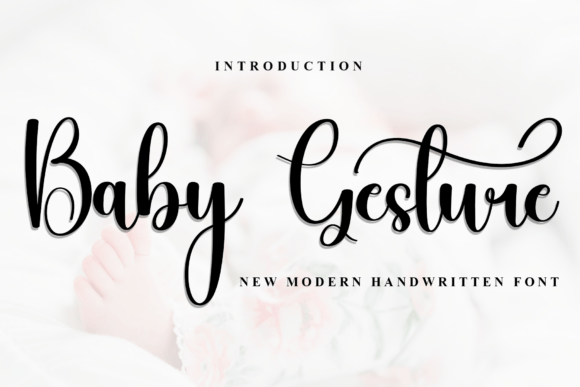 Baby Gesture Font - Featured Image