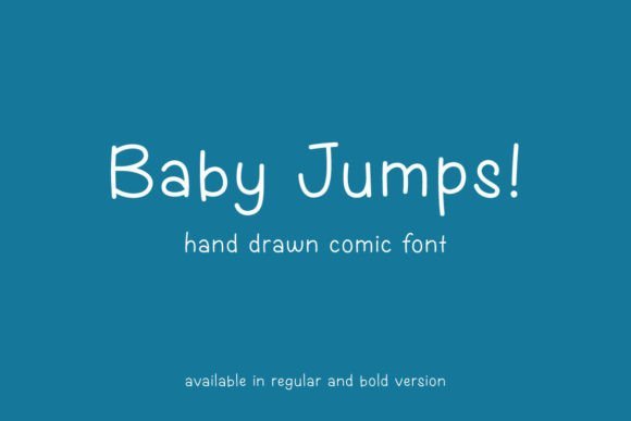 Baby Jumps Font - Featured Image