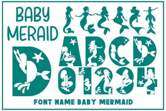 Baby Mermaid Font - Featured Image