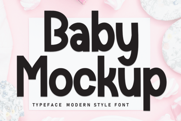 Baby Mockup Font - Featured Image
