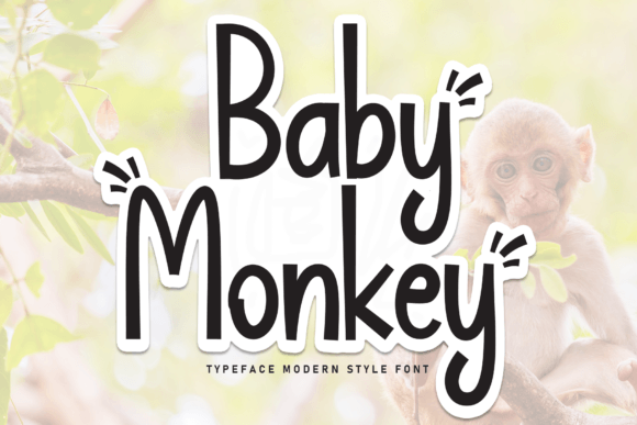 Baby Monkey Font - Featured Image