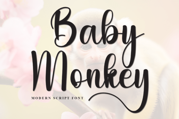 Baby Monkey Font - Featured Image