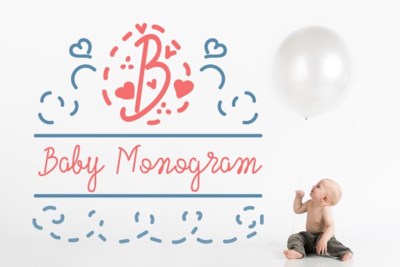 Baby Monogram Font - Featured Image