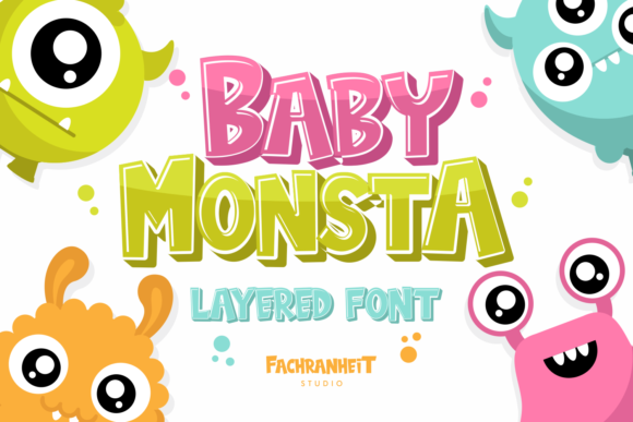Baby Monsta Font - Featured Image